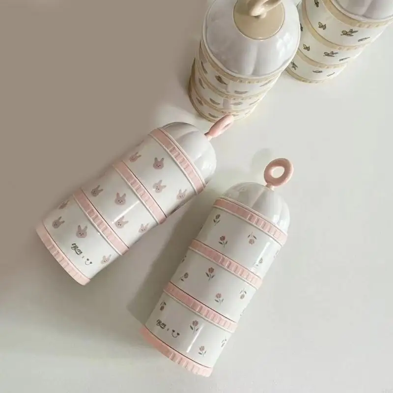 Baby Food Lactogen - กล่องจ่ายนมผงแบบพกพา 54DF กล่องเก็บอาหารเด็ก กล่องใส่ข้าวสำหรับอาหารเด็ก กล่องใส่นมผงสำหรับเด็กทารกที่สะดวกสบาย