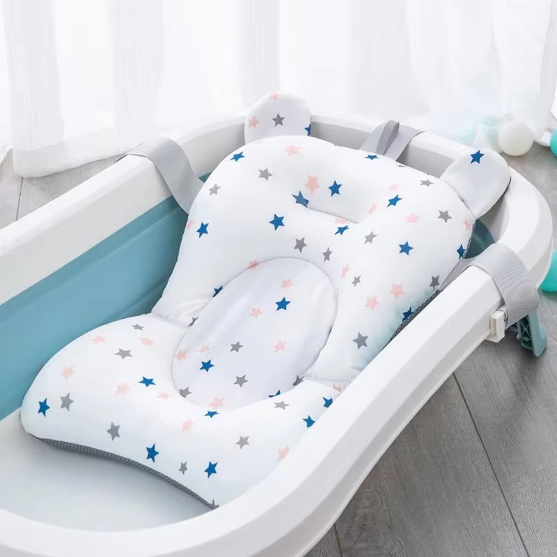 Baby Food Chair - เบาะรองอาบน้ำเด็กแบบพับได้ ป้องกันการลื่น นุ่มสบาย รองรับร่างกาย สำหรับเด็กแรกเกิด