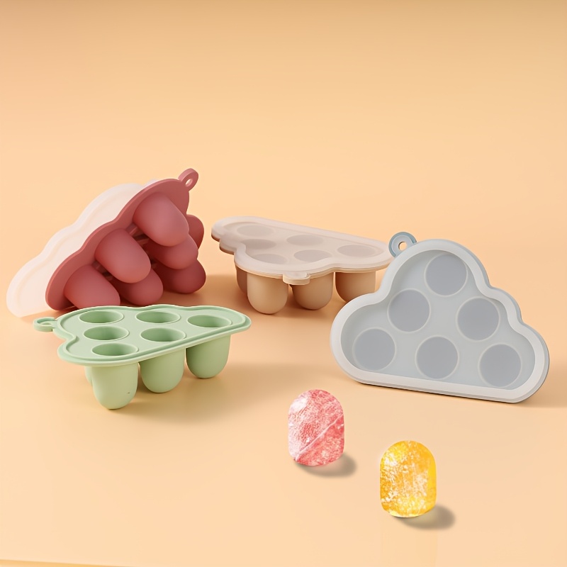 Baby Food Guide - 2 pcs/1 PC Mini-เด็กผักผลไม้ตู้แช่แข็งแม่พิมพ์พร้อมฝาปิด,ซิลิโคนถาดอาหารสําหรับผลไม้ Feeder, นมTeething
