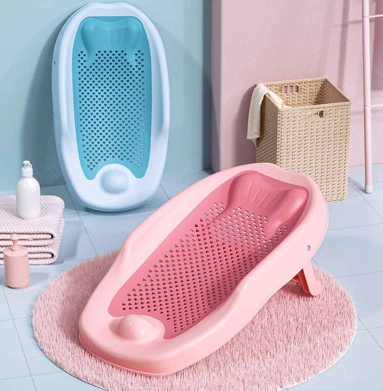 Baby Food Chair - เบาะรองอาบน้ำเด็กแรกเกิดแบบปรับได้ พร้อมตาข่ายกันลื่น แผ่นรองอาบน้ำเด็ก ตาข่ายอาบน้ำเด็กอ่อน ที่วางอาบน้ำเด็กอเนกประสงค์