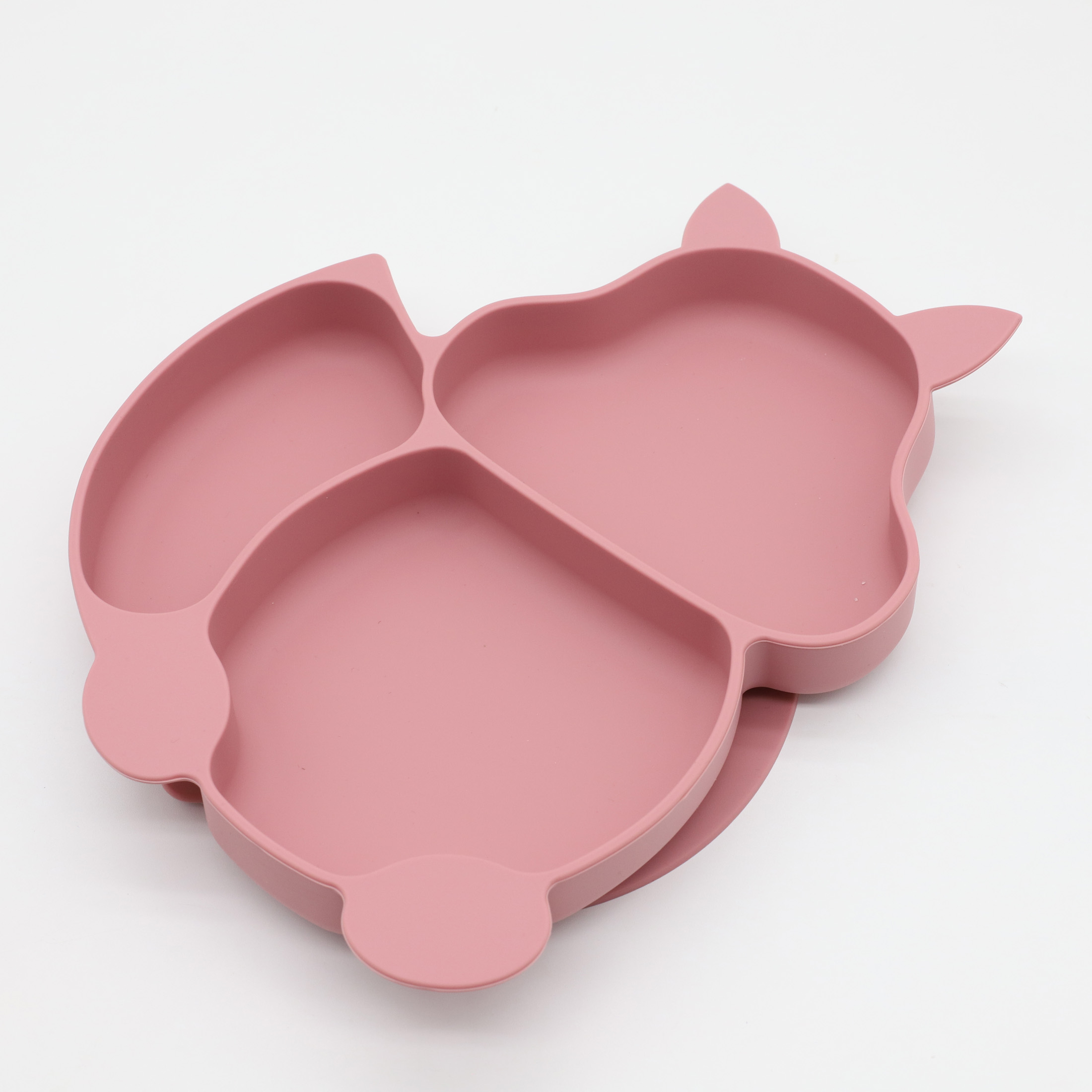 Baby Food Utensils Set - ชุดจานอาหารค่ำรูปกระรอก3ชิ้นพร้อมชุดช้อนส้อมมีดซิลิโคนดูดแรงสูงสำหรับทารกอุปกรณ์เสริมอาหาร