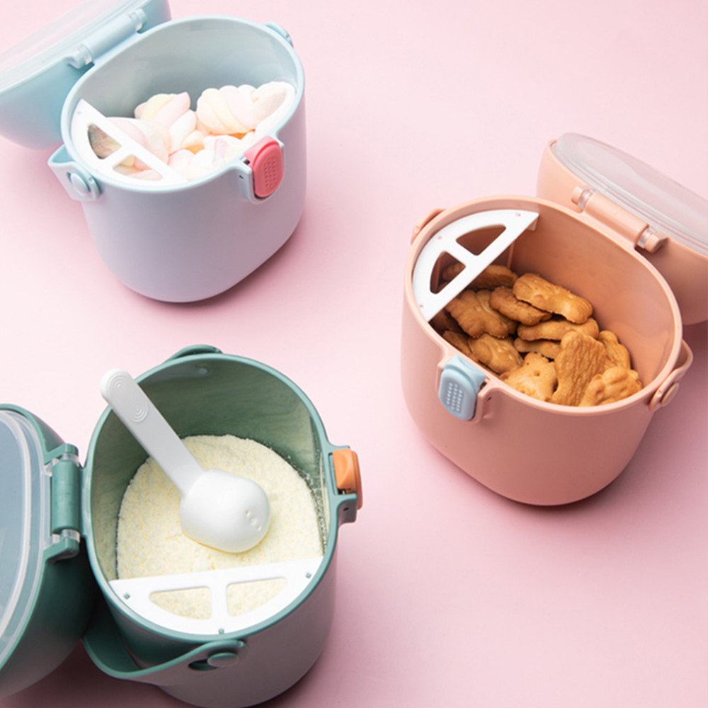 Baby Food Lactogen - กล่องที่เก็บอาหารสำหรับเด็กบีบีพีเอกล่องนมผงทารกการ์ตูนกล่องใส่ขนมสำหรับเด็กวัยหัดเดินแบบพกพา