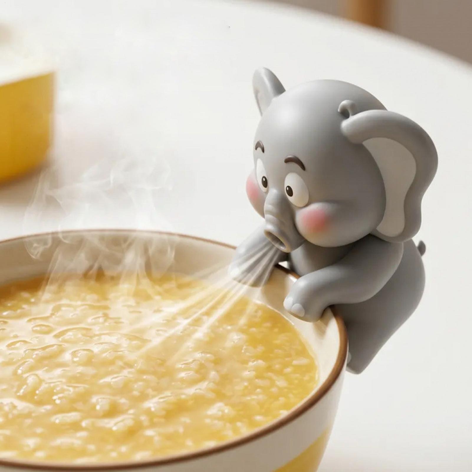 Feeding Baby Food - พัดลมทำความเย็นอาหารขนาดเล็กน่ารัก ช่วยให้ป้อนอาหารลูกน้อยได้โดยไม่ต้องใช้มือ ดีไซน์แบบหนีบสำหรับชาม ใช้งานสะดวก พกพาได้ ชาร์จ