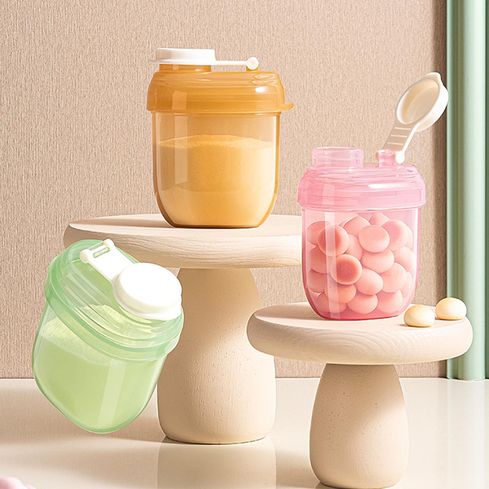 Feeding Baby Food - กล่องแบ่งนมผงแบบพกพา กล่องเก็บขนมปิดสนิท กล่องจัดระเบียบอาหารสำหรับเด็กทารก กล่องใส่อาหารสำหรับเดินทาง