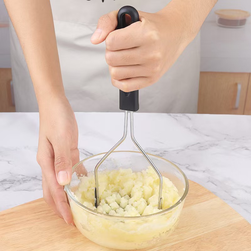 Baby Food Egg - ที่บดมันฝรั่งสแตนเลส เครื่องบดอาหารเด็ก เครื่องบดไข่ เครื่องบดอาหารแบบใช้มือ อุปกรณ์ครัว
