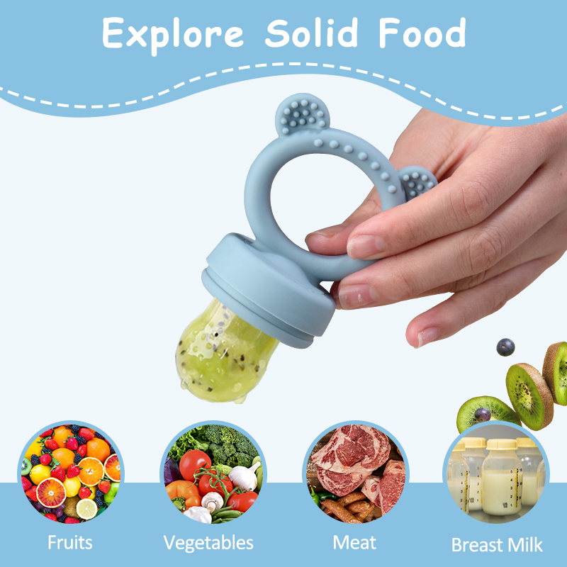 จุกนมซิลิโคนรูปหมีสำหรับป้อนผล - Baby Food Guide บทวิจารณ์และราคา