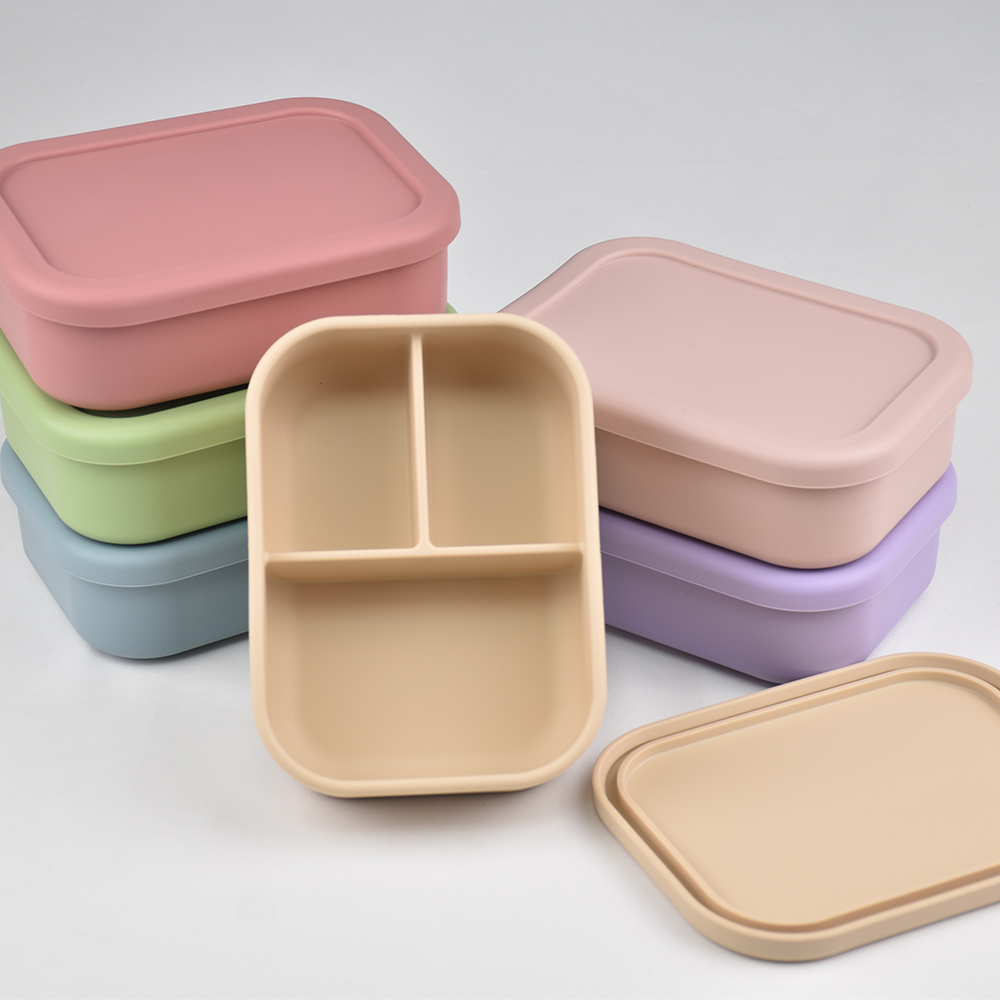 กล่องอาหารกลางวันแบบซิลิโคน 3  - Baby Food Lunch บทวิจารณ์และราคา
