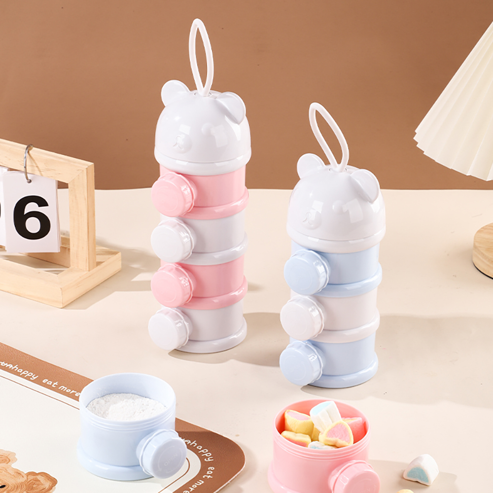 4 ชั้นหมีสไตล์แบบพกพานมผงกล่อง - Baby Food Lactogen บทวิจารณ์และราคา