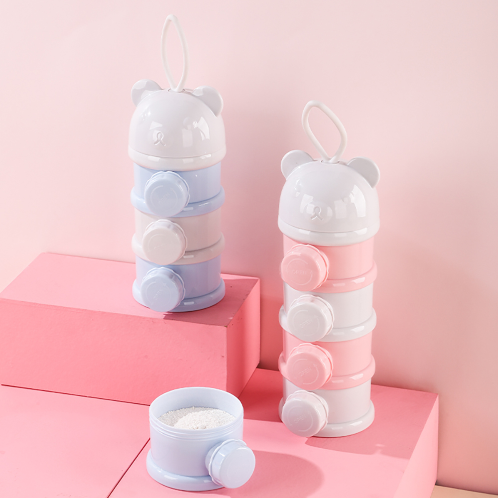 4 ชั้นหมีสไตล์แบบพกพานมผงกล่อง - Baby Food Lactogen บทวิจารณ์และราคา