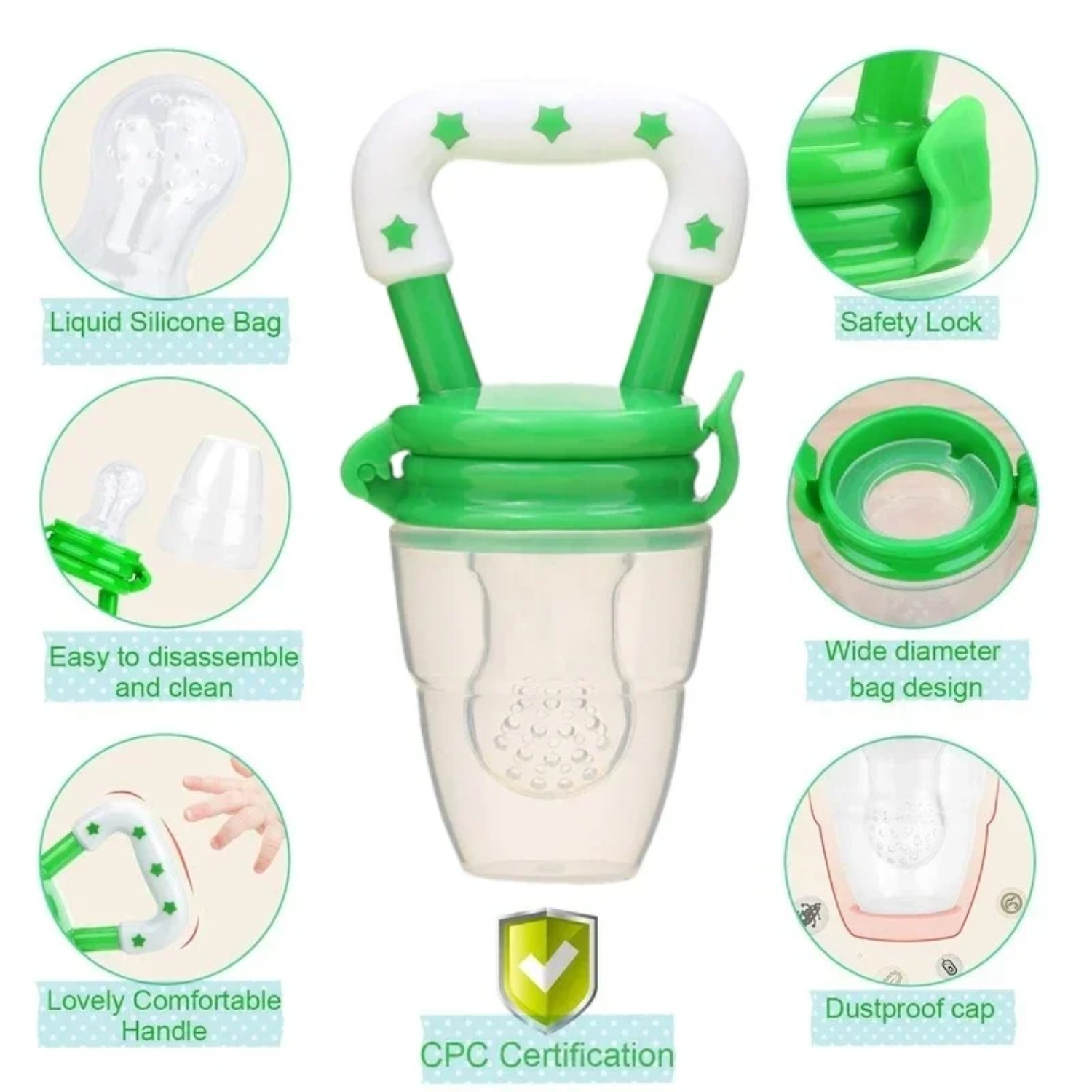 ที่ป้อนอาหารผลไม้สำหรับเด็ก/จุ - Baby Food Guide บทวิจารณ์และราคา