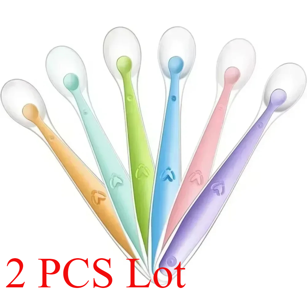2/1pcs ช้อนซิลิโคนสําหรับทารก  - Baby Food Lunch บทวิจารณ์และราคา