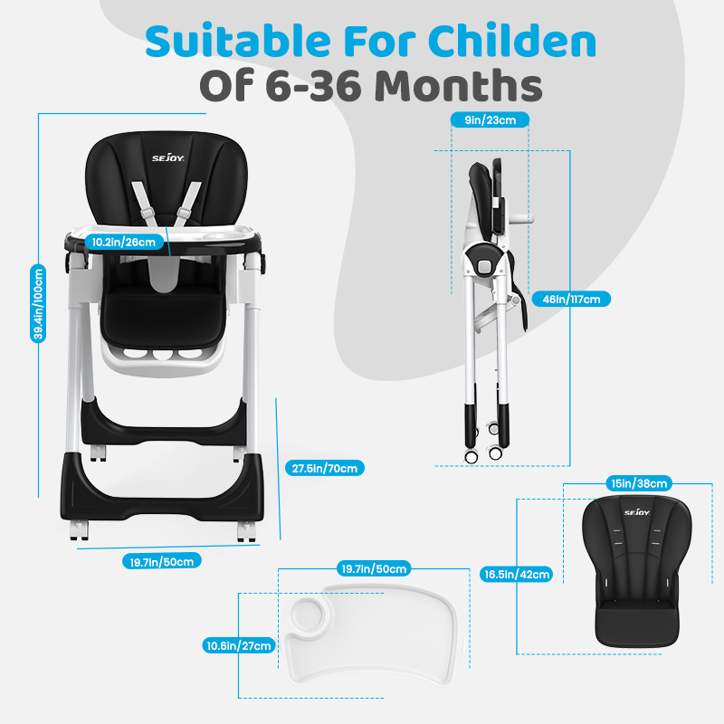 เก้าอี้เด็กปรับระดับได้ Sejoy  - Baby Food Chair บทวิจารณ์และราคา