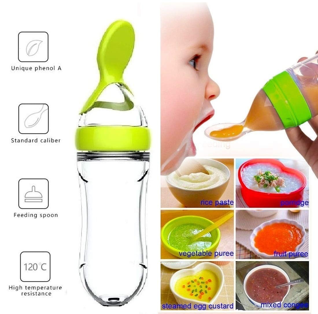 บีบขวดนมถ้วยซิลิโคนทารกแรกเกิด - Baby Food Guide บทวิจารณ์และราคา