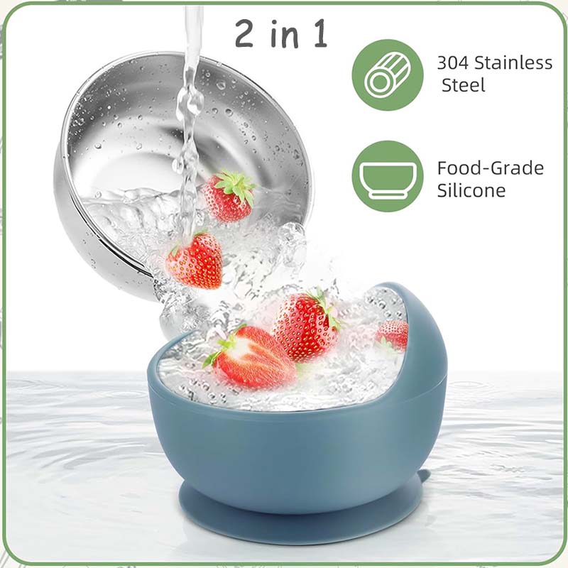 3 ชิ้นชุดชามให้อาหารเด็กช้อนชา - Baby Food Lunch บทวิจารณ์และราคา
