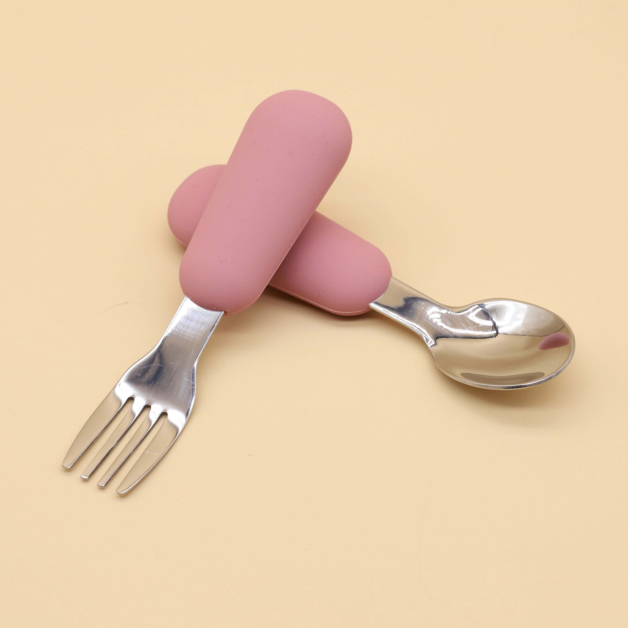 ช้อนส้อมซิลิโคนสแตนเลส สแตนเลส - Baby Food Guide บทวิจารณ์และราคา