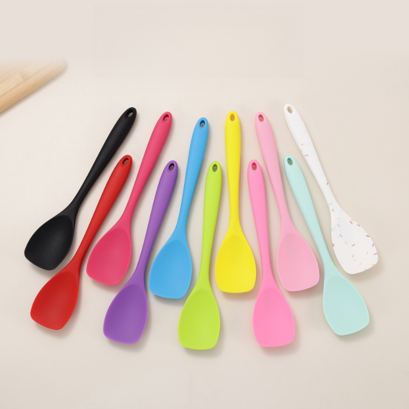 ตะหลิวซิลิโคนเกรดอาหาร ทนความร - Baby Food Utensils Set บทวิจารณ์และราคา
