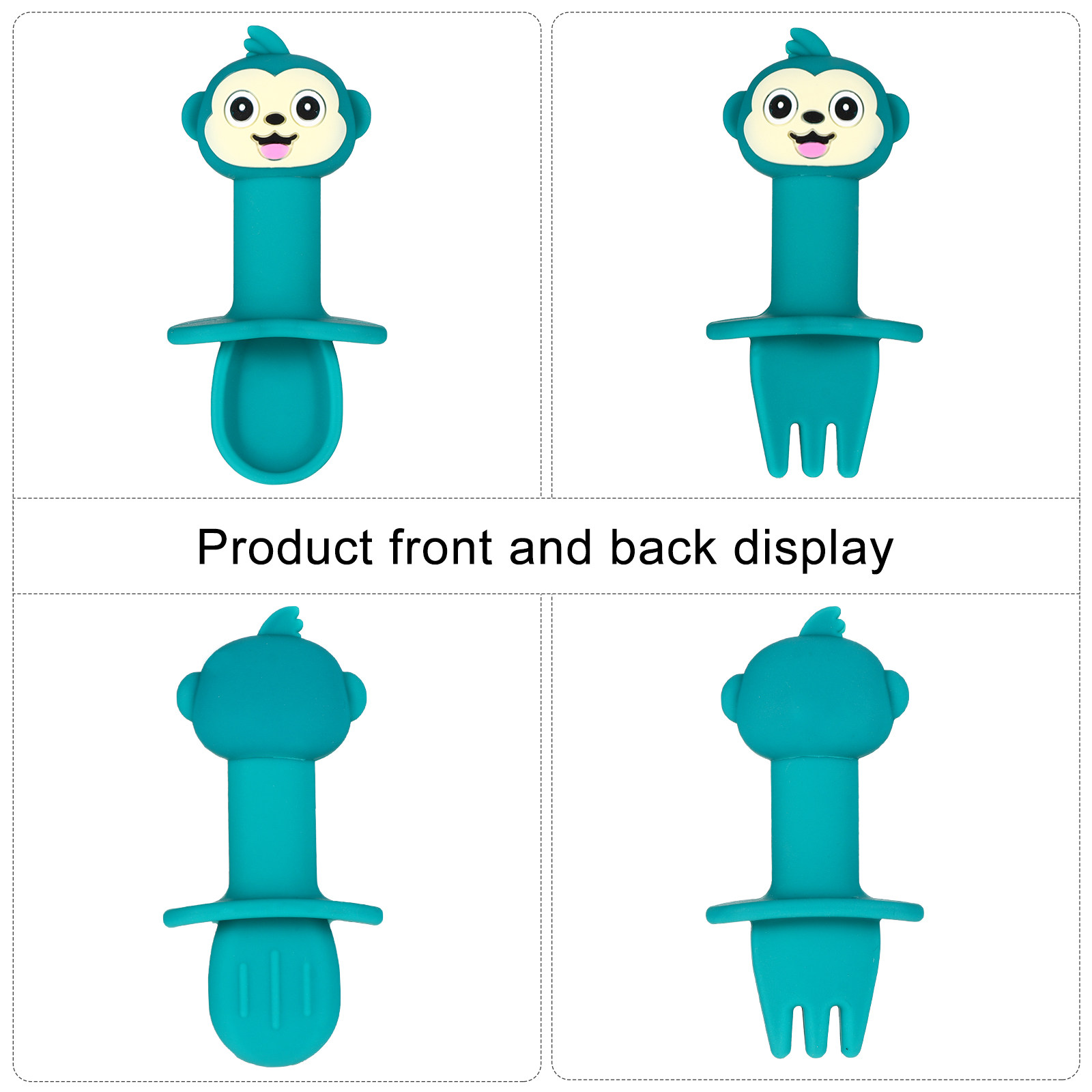 ชุดช้อนและส้อมซิลิโคนสำหรับเด็ - Baby Food Utensils Set บทวิจารณ์และราคา