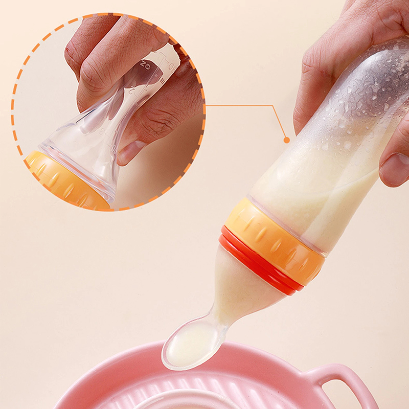 บีบขวดนมซิลิโคนทารกแรกเกิดการฝ - Baby Food Guide บทวิจารณ์และราคา