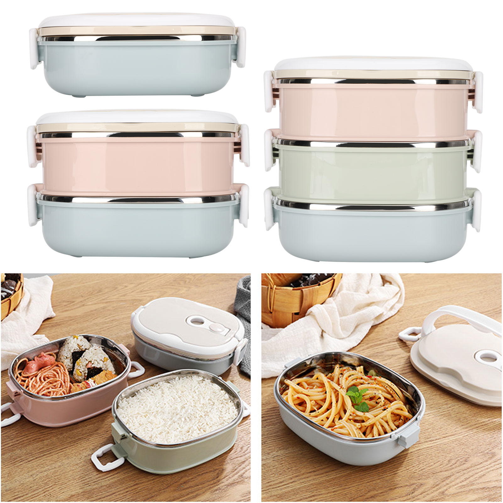 กล่องอาหารกลางวัน กล่องอาหารกล - Baby Food Container บทวิจารณ์และราคา