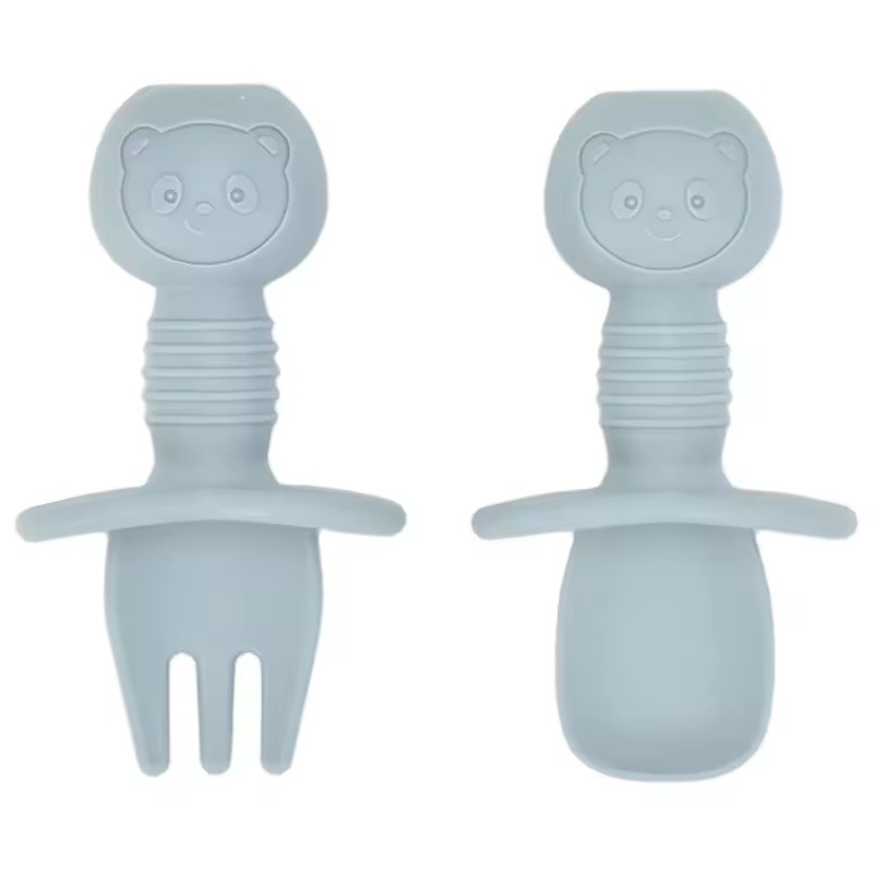 ชุดช้อนส้อมซิลิโคนด้ามไม้สำหรั - Baby Food Guide บทวิจารณ์และราคา