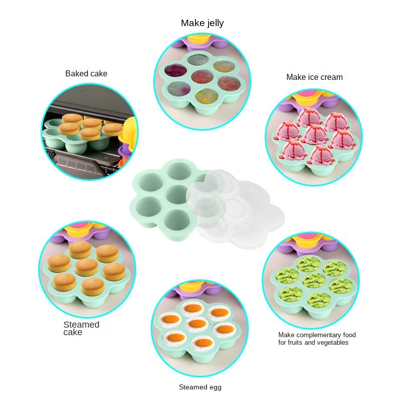 ถาดซิลิโคนสำหรับแช่อาหารเด็กแบ - Baby Food Egg บทวิจารณ์และราคา