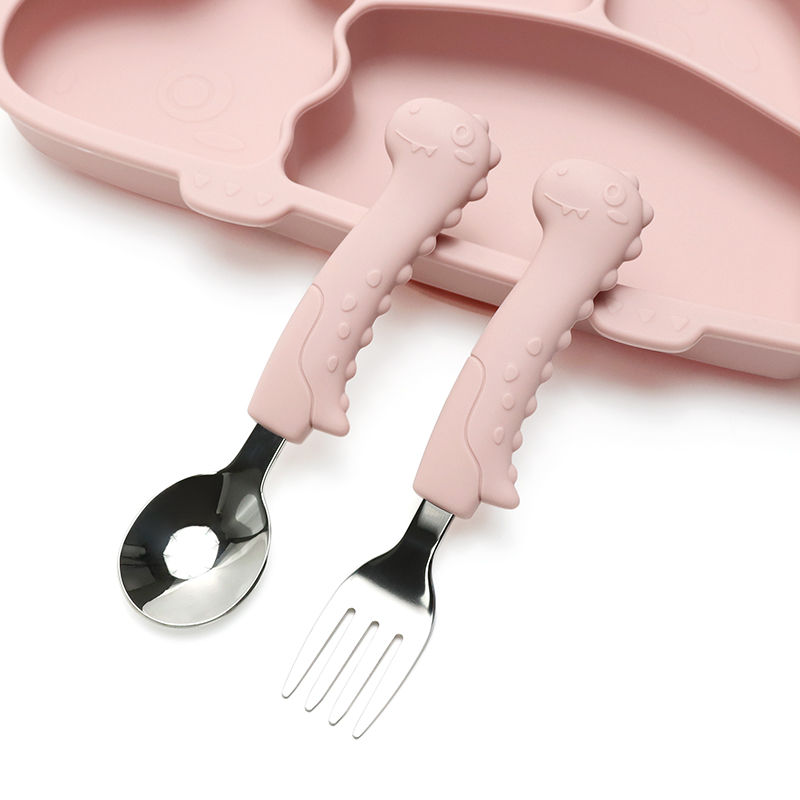 ชุดช้อนส้อมไดโนเสาร์สำหรับเด็ก - Baby Food Utensils Set บทวิจารณ์และราคา
