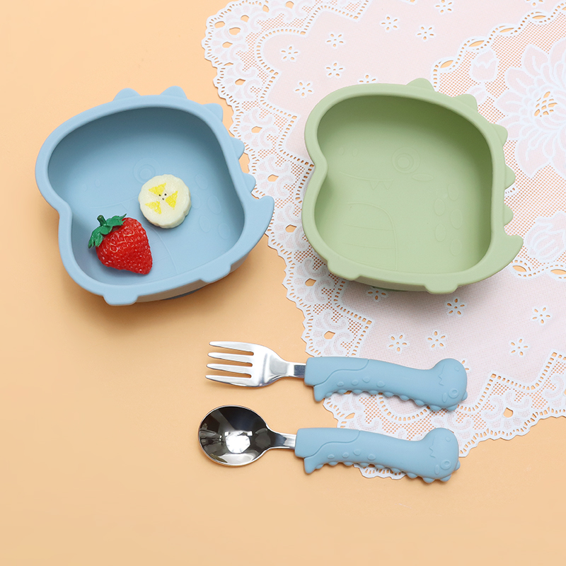 ชุดช้อนส้อมไดโนเสาร์สำหรับเด็ก - Baby Food Utensils Set บทวิจารณ์และราคา