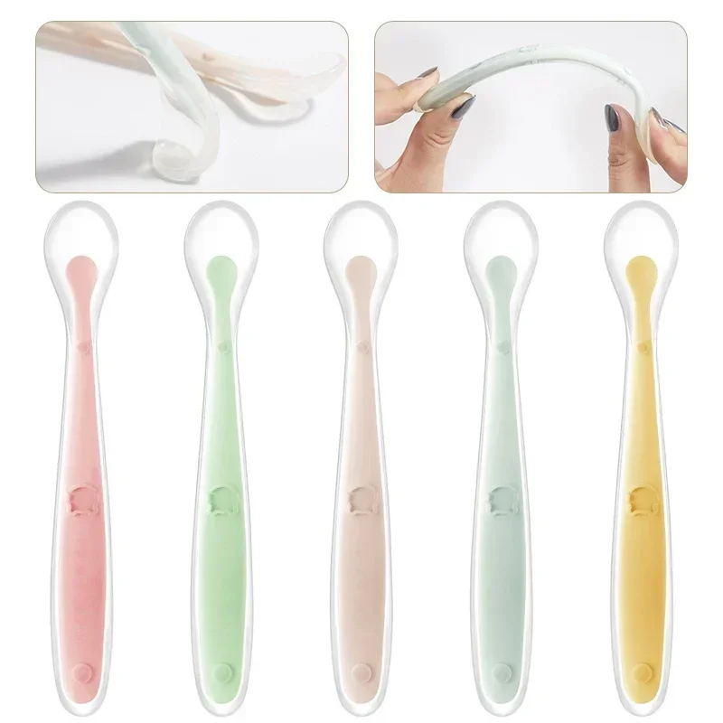 ช้อนเด็กซิลิโคนอ่อนนุ่มเด็กวัย - Baby Food Guide บทวิจารณ์และราคา