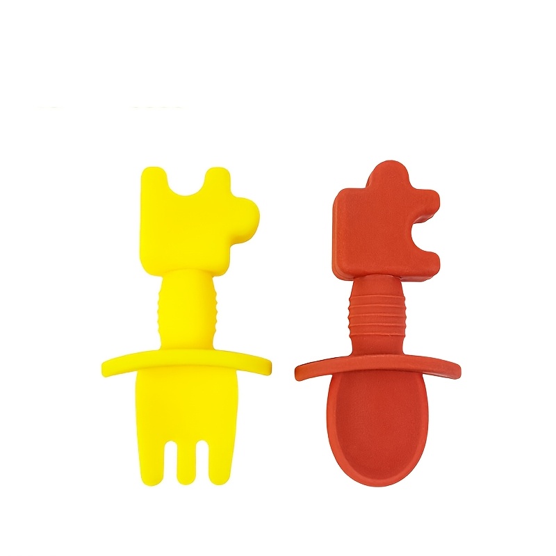 ชุดอุปกรณ์ป้อนอาหารซิลิโคนสำหร - Baby Food Utensils Set บทวิจารณ์และราคา