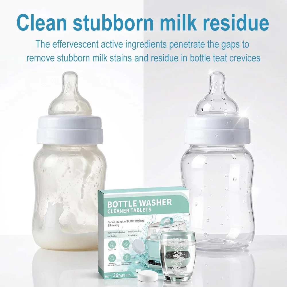 แท็บเล็ตขจัดคราบตะกรันขวดนม แท - Baby Food Bottle บทวิจารณ์และราคา