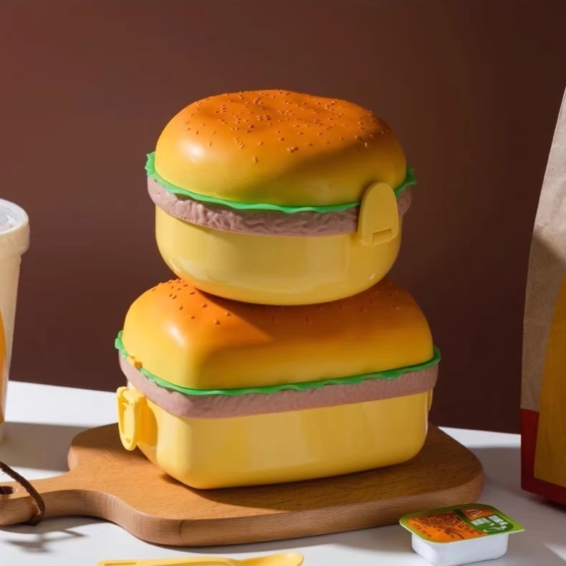 แฮมเบอร์เกอร์กล่องอาหารกลางวัน - Baby Food Container บทวิจารณ์และราคา