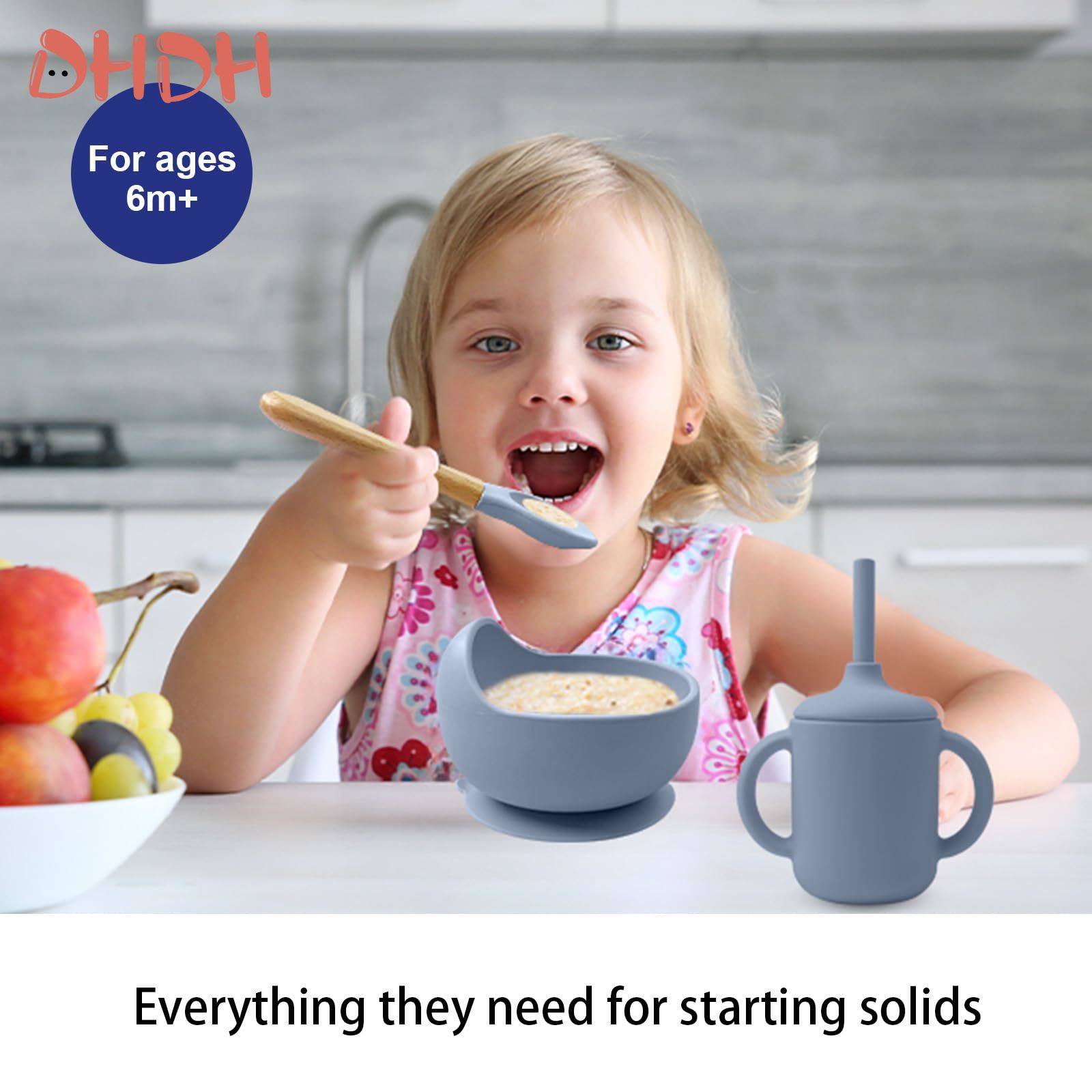 ชุดอาหารเด็กซิลิโคน ชุดจานชามส - Baby Food Guide บทวิจารณ์และราคา
