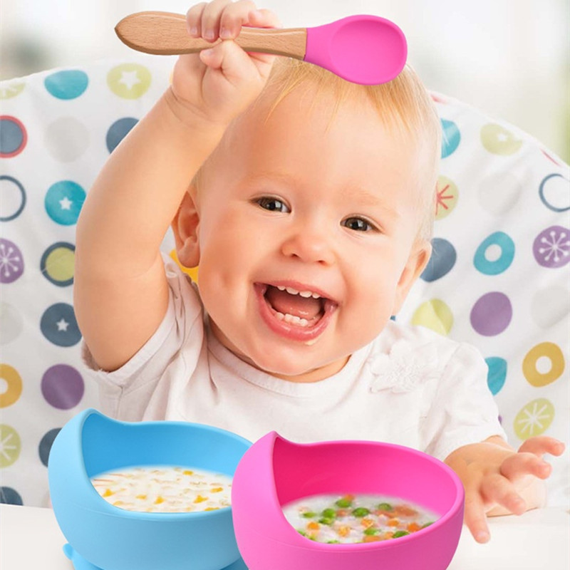 2 ชิ้น/เซ็ตเด็กซิลิโคนช้อนส้อม - Baby Food Lunch บทวิจารณ์และราคา
