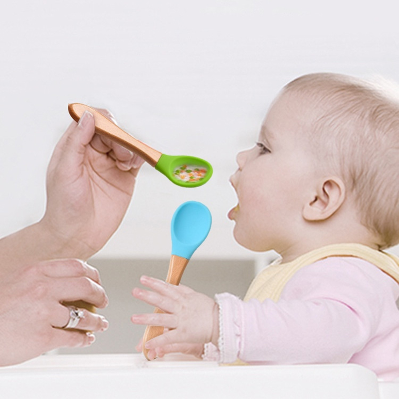 2 ชิ้น/เซ็ตเด็กซิลิโคนช้อนส้อม - Baby Food Lunch บทวิจารณ์และราคา