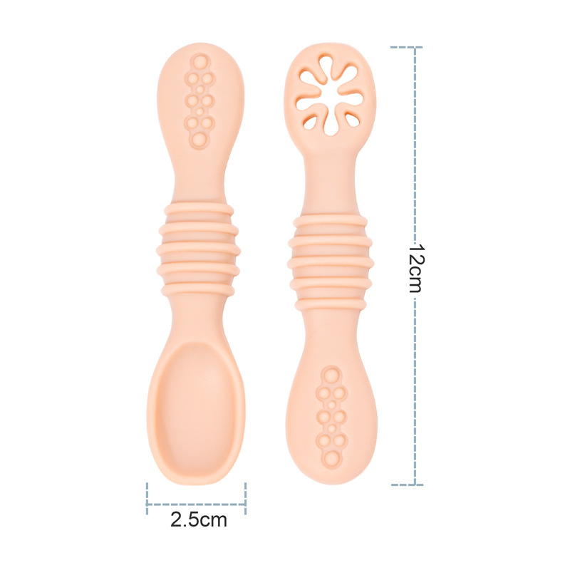 2PCS เด็กน่ารักการเรียนรู้ช้อน - Baby Food Utensils Set บทวิจารณ์และราคา