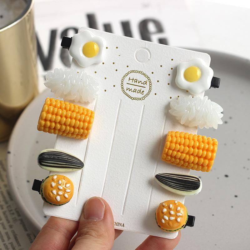กิ๊บติดผมรูปอาหาร 10 ชิ้น สำหร - Baby Food Egg บทวิจารณ์และราคา